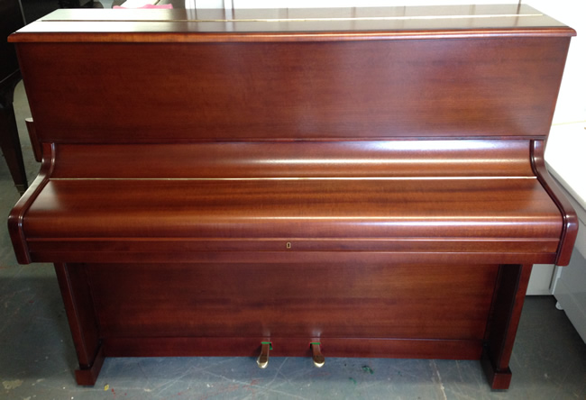 Traditional German upright piano.