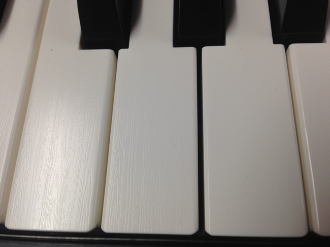 Ivory effect keys.