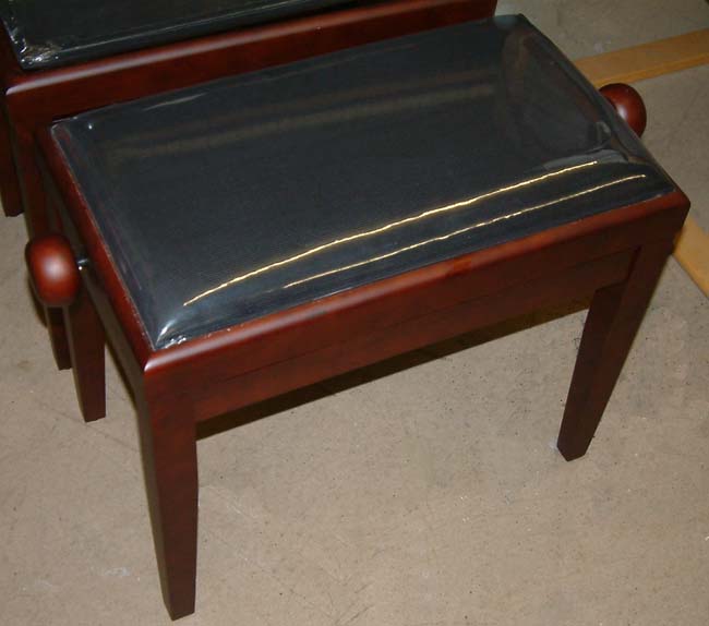 Mahogany adjustable piano stool