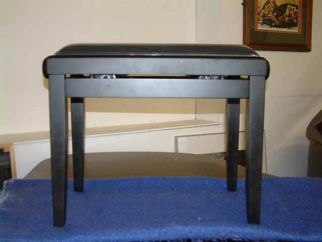 Matt black stool