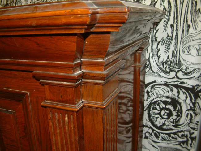 Steinway cabinet detail