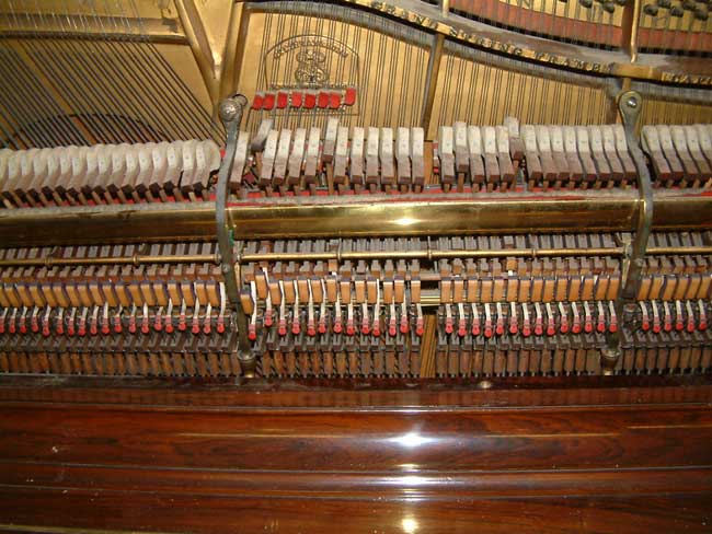 Steinway & sons piano action before being restored