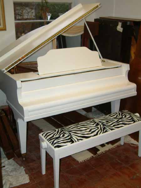 White grand pianos