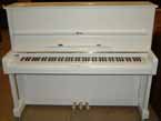 Yamaha U1 restored and re-polished in a White satin cabinet