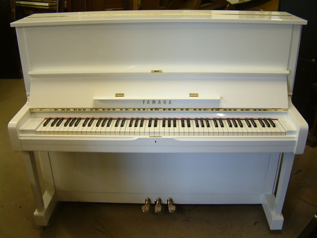 White gloss yamaha piano