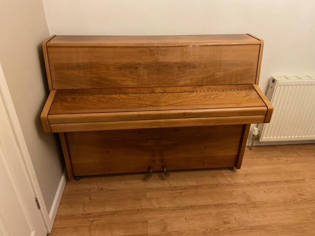Knight restored walnut piano