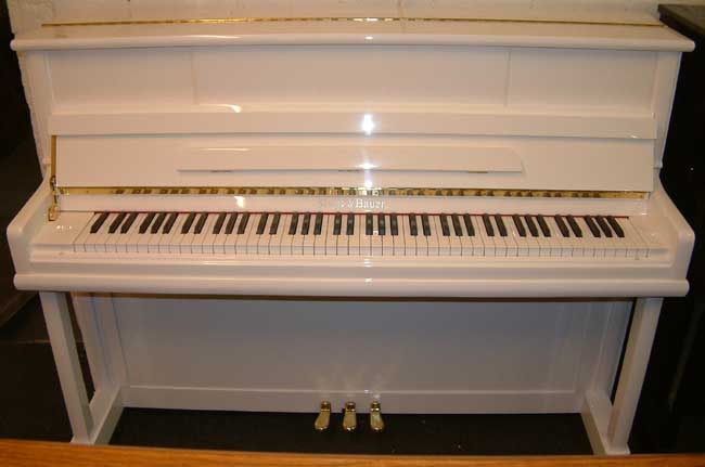 Stultz & Bauer new piano in a white high gloss cabinet