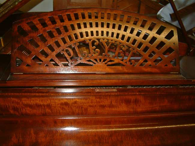 Pleyel grand piano music desk