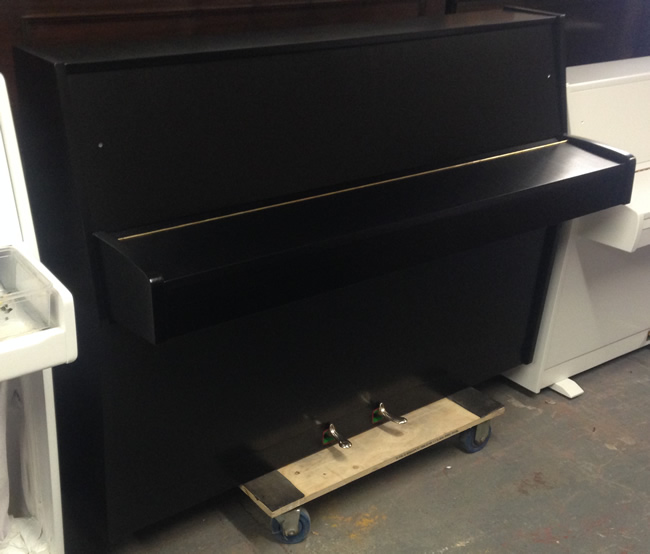 Black satin cabinet.