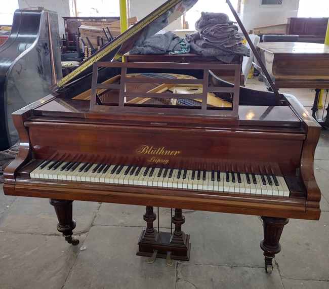 Bluthner restored grand piano.