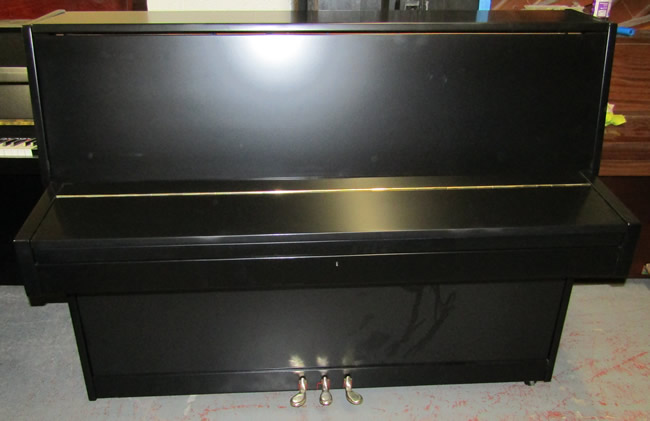 Black satin piano.