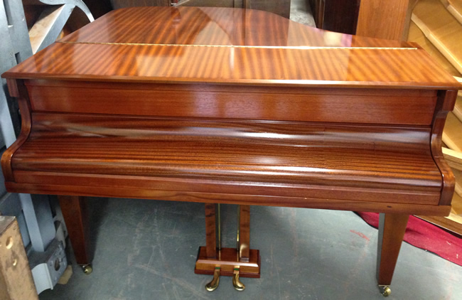 Hopkinson baby grand closed view.
