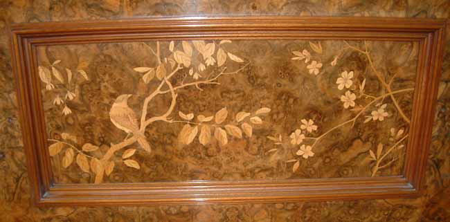 Burr Walnut Inlaid panel