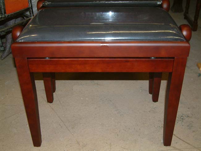 Mahogany satin stool