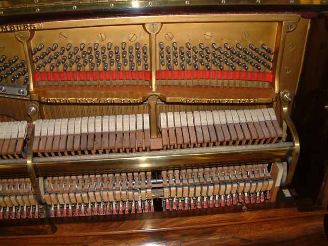 Steinway upright piano action