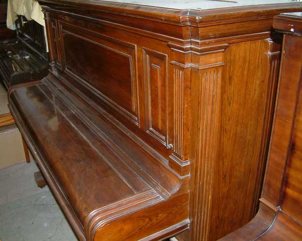 Steinway cabinet sideview