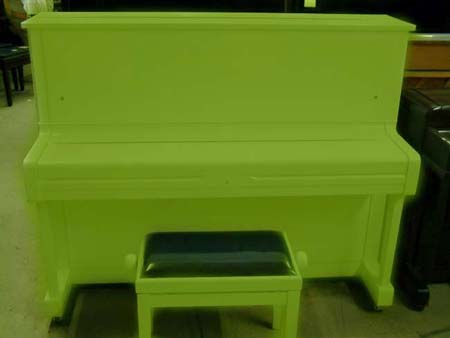 Green Yamaha Piano