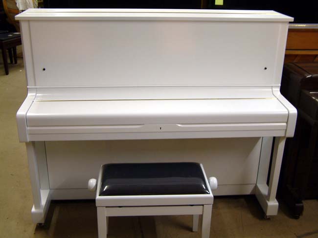 White satin piano
