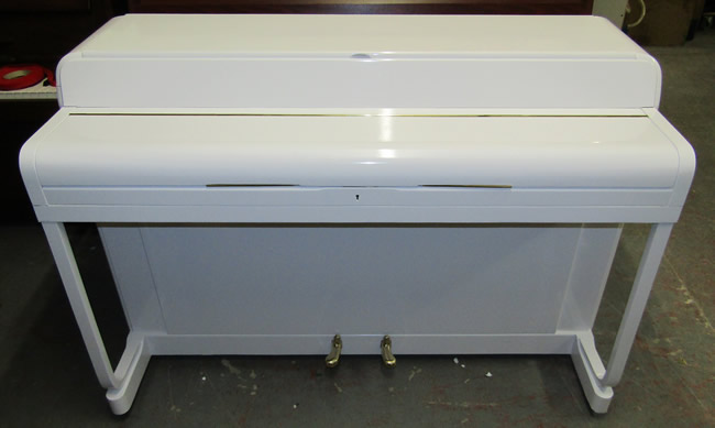 Kemble Minx white gloss piano.
