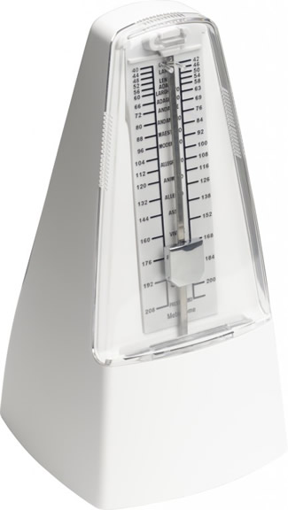 Metronome in White.