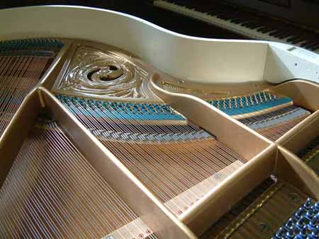 Piano frame refinished gold