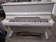 Samick white gloss upright