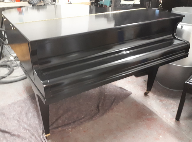 English baby grand pianos.
