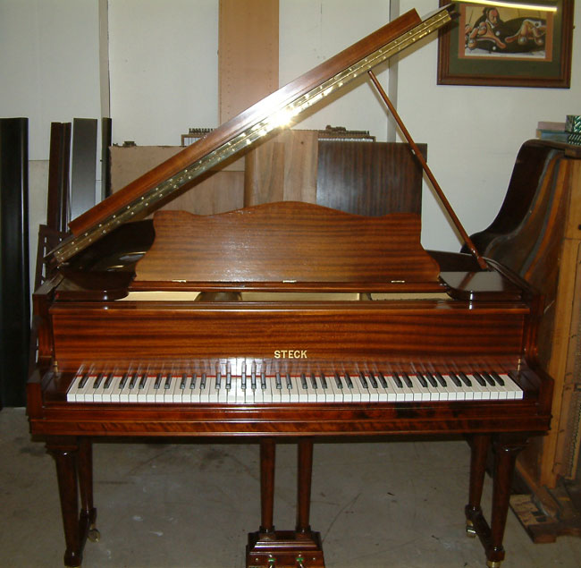 Restored Mahogany Baby Grand Piano